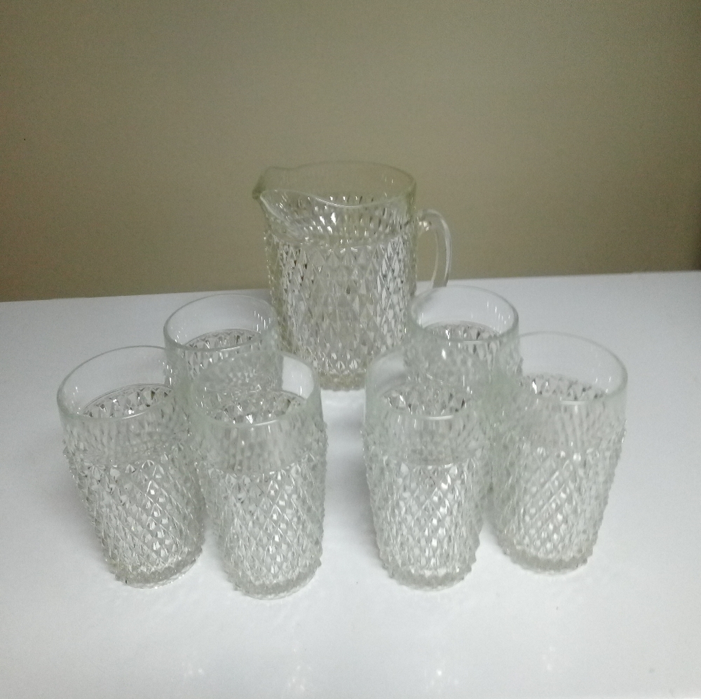 Beautiful Antique Miss America Pitcher set